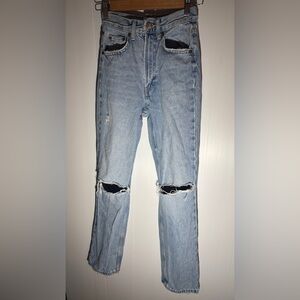 Zara women’s Light Blue Ripped Jeans